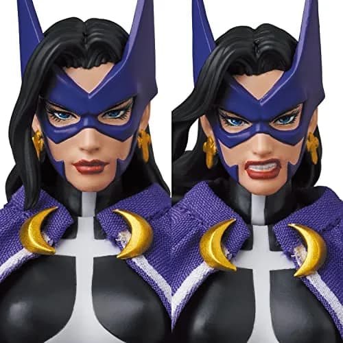 Medicom Batman: Hush Huntress Action Figure 8" | Multicolor, Fabric Cape, 2 Facial Expressions thumbnail 7