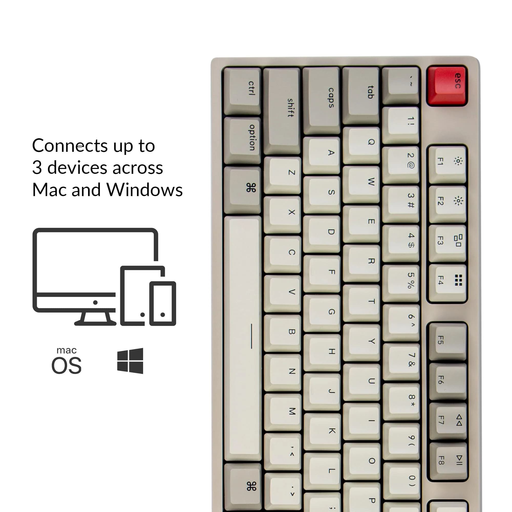 Keychron C2 Full Size Wired Mechanical Keyboard Brown Switch Retro | 104-Key Layout with Number Pad - view 2