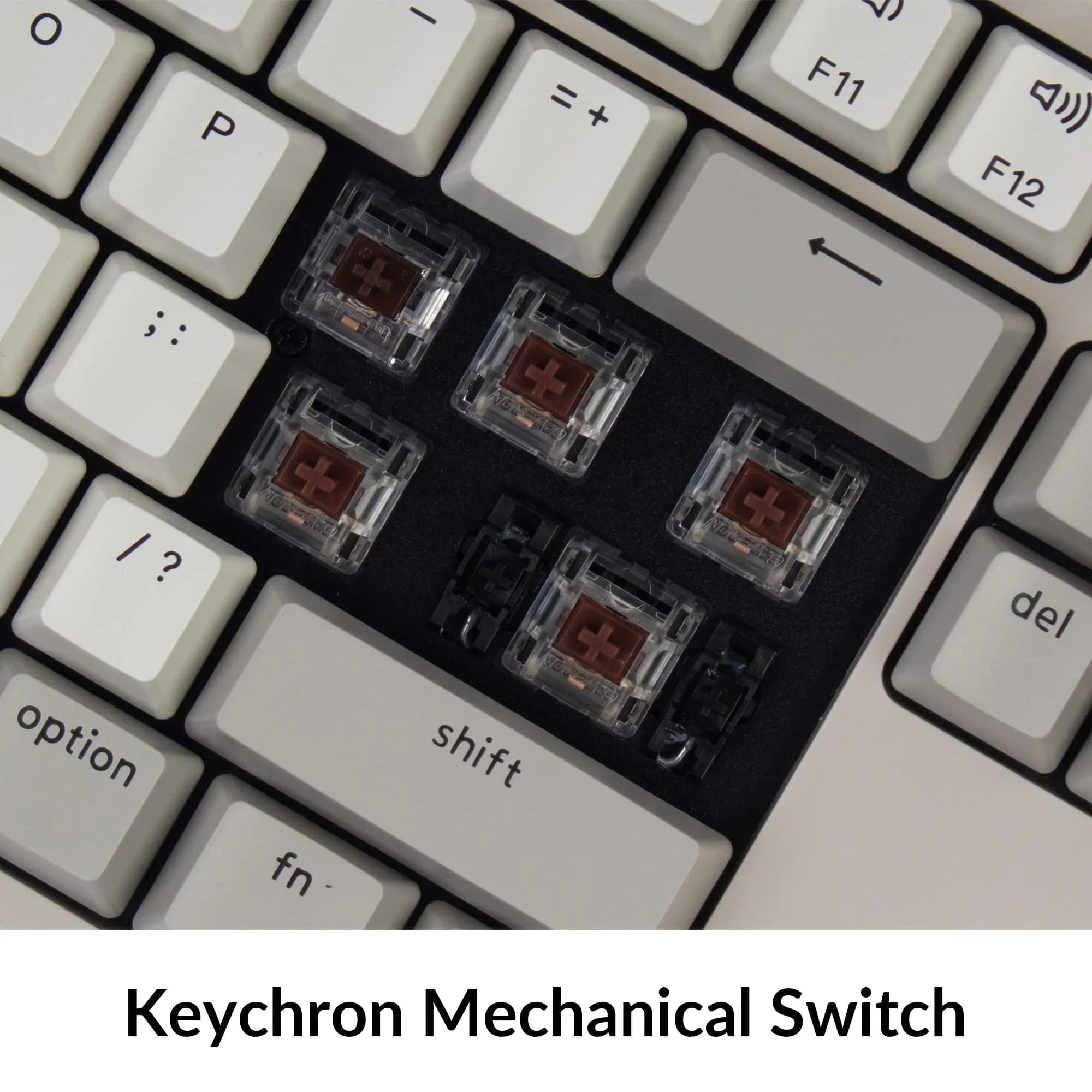 Keychron C2 Full Size Wired Mechanical Keyboard Brown Switch Retro | 104-Key Layout with Number Pad - view 4