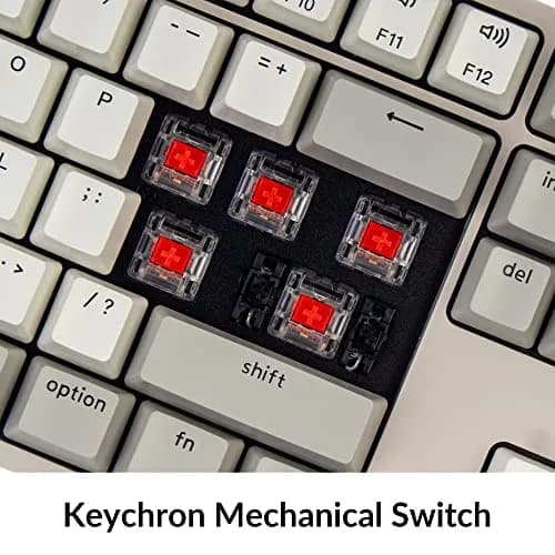 Keychron C2 Full Size Wired Mechanical Keyboard, Retro Color, Red Switch | 104 Keys, Mac & Windows Compatible thumbnail 4