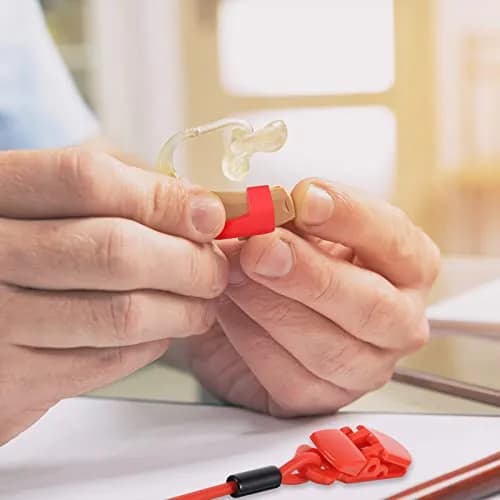BBTO Hearing Aid Clips 4-Pack | 30.5cm (12 Inch) Adjustable Silicone Grip, Prevent Loss Secure Fit, Portable Protector Rope, Hearing Aid Accessories for Daily Work Exercise thumbnail 4