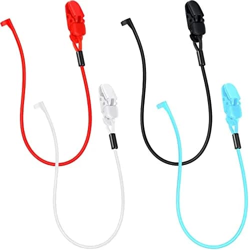 BBTO Hearing Aid Clips 4-Pack | 30.5cm (12 Inch) Adjustable Silicone Grip, Prevent Loss Secure Fit, Portable Protector Rope, Hearing Aid Accessories for Daily Work Exercise thumbnail 1