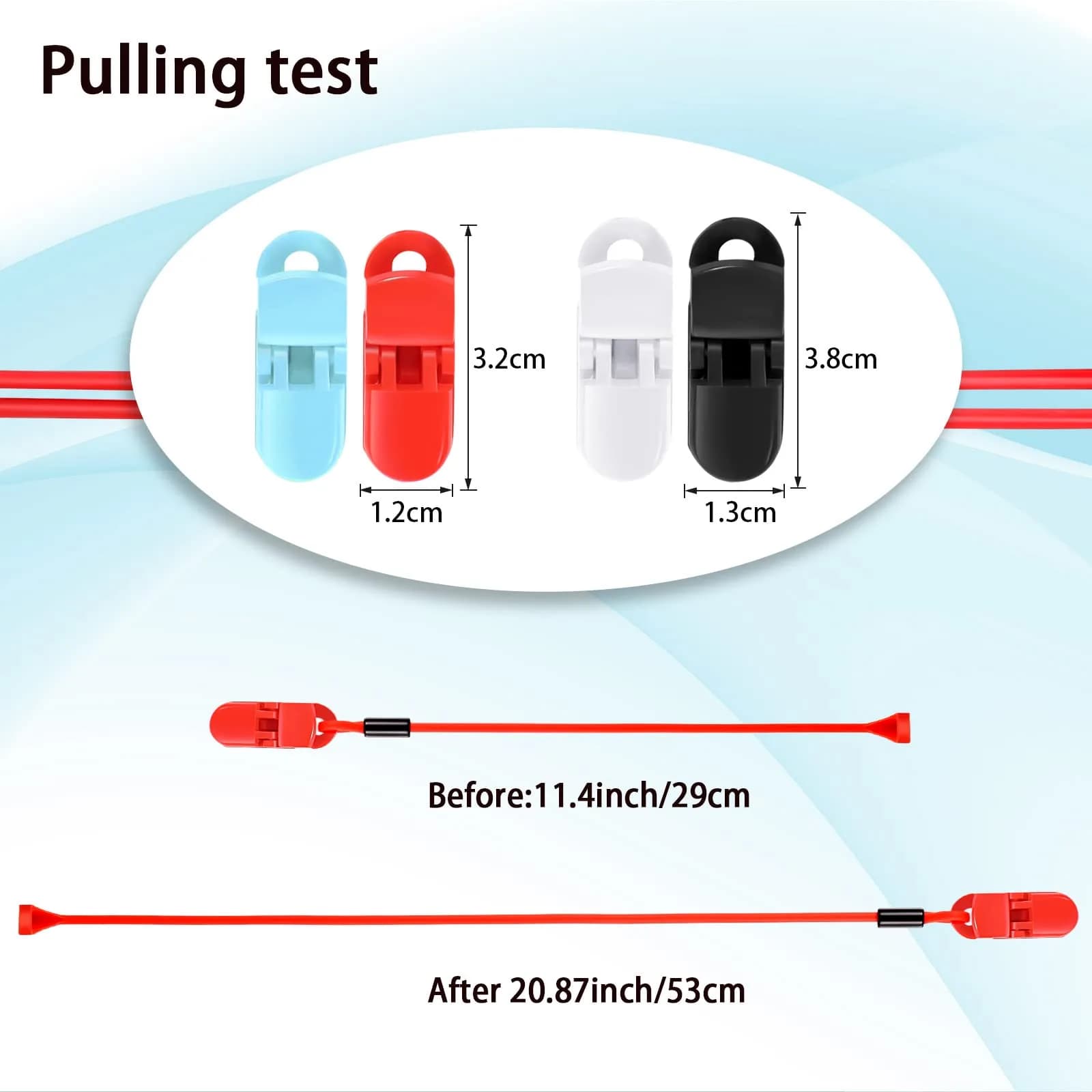 BBTO Hearing Aid Clips 4-Pack | 30.5cm (12 Inch) Adjustable Silicone Grip, Prevent Loss Secure Fit, Portable Protector Rope, Hearing Aid Accessories for Daily Work Exercise - view 2