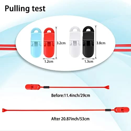 BBTO Hearing Aid Clips 4-Pack | 30.5cm (12 Inch) Adjustable Silicone Grip, Prevent Loss Secure Fit, Portable Protector Rope, Hearing Aid Accessories for Daily Work Exercise thumbnail 2