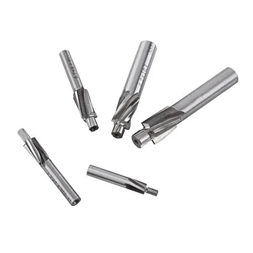 Hilitand 5pcs Counterbore Drill Bits Set 4 Flutes Straight End Mill Cutter M3-M8 | High-Speed Steel for Copper, Aluminum, Cast Iron thumbnail 8
