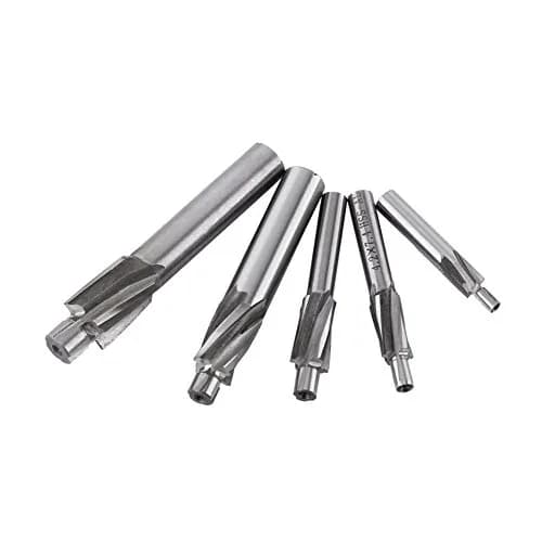Hilitand 5pcs Counterbore Drill Bits Set 4 Flutes Straight End Mill Cutter M3-M8 | High-Speed Steel for Copper, Aluminum, Cast Iron thumbnail 9