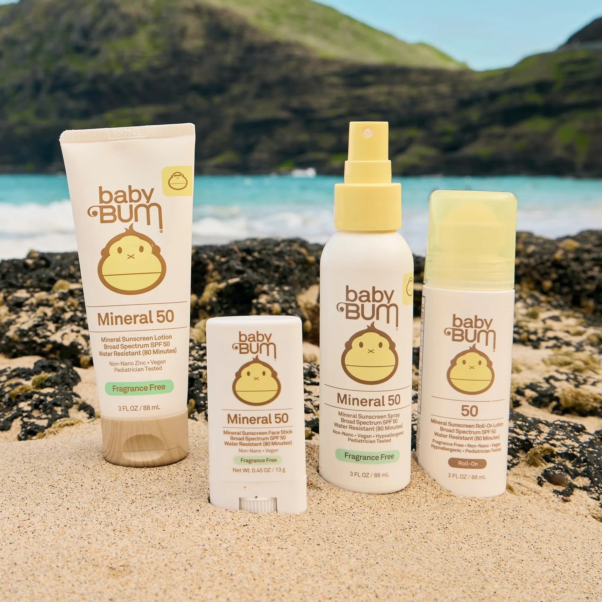 Sun Bum Baby Bum Mineral SPF 50 Roll-On Sunscreen | Vegan & Hawaii Reef Safe Formula 85g (3 oz) - view 3