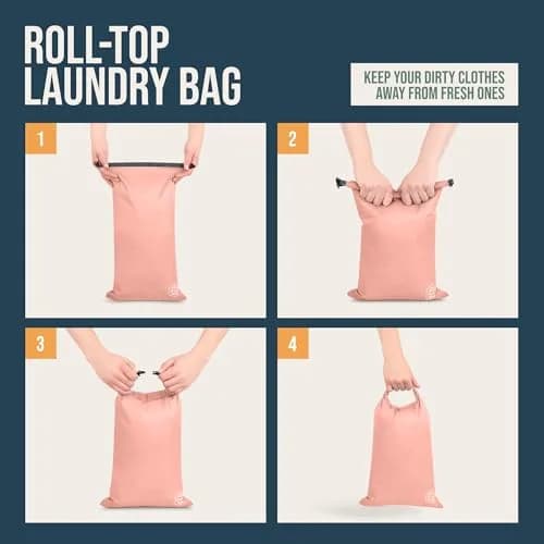TRIPPED Travel Gear Compression Packing Cubes for Carry-On Travel 6-Pack | Ultralight Ripstop Nylon with Zippered Organizers thumbnail 6