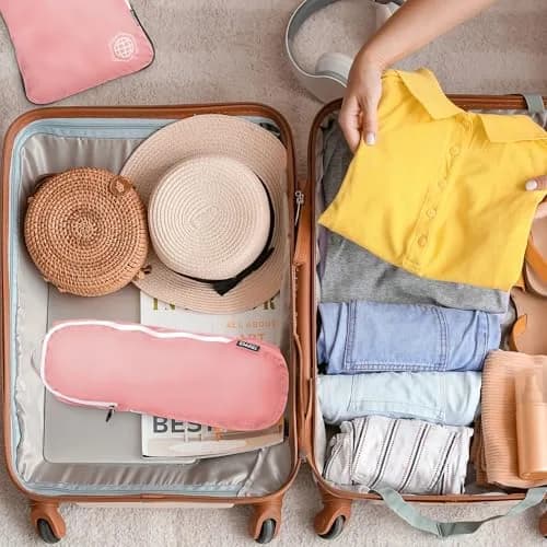 TRIPPED Travel Gear Compression Packing Cubes for Carry-On Travel 6-Pack | Ultralight Ripstop Nylon with Zippered Organizers thumbnail 9