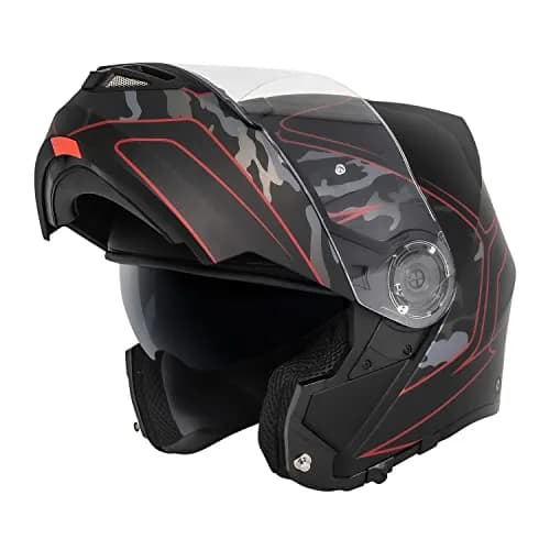 VCAN VX28 Full Face Motorcycle Helmet X-Large | DOT & ECE Approved, Coolmax Cheek Pad & OTG Ready thumbnail 1