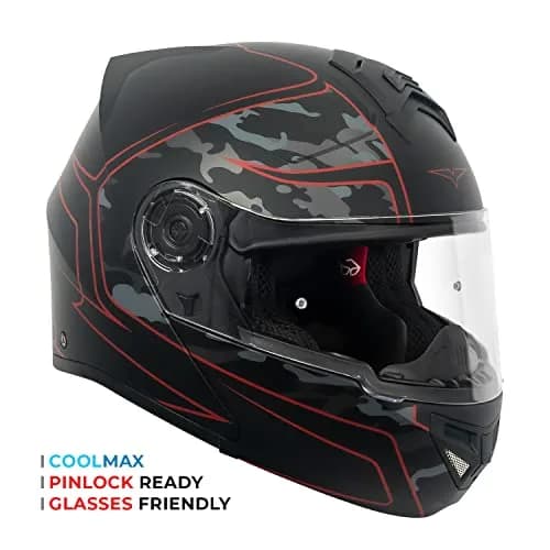 VCAN VX28 Full Face Motorcycle Helmet X-Large | DOT & ECE Approved, Coolmax Cheek Pad & OTG Ready thumbnail 3