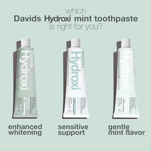 Davids Nano Hydroxyapatite Toothpaste Sensitive Whitening Peppermint 5.25oz (149g) | EWG Verified for Enamel Health thumbnail 5