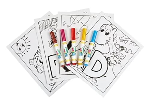 Crayola Color Wonder Alpha Pets Mess Free Coloring Set with 24 Pages & 5 Markers | Toddler Activity for Ages 3+ thumbnail 3