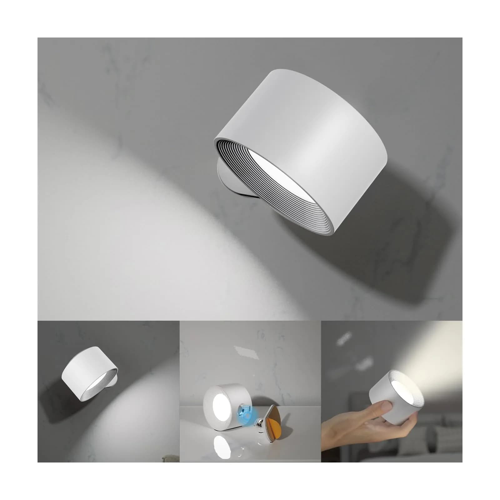 Koopala LED Wall Sconces 94x80x45mm | Rechargeable Cordless Magnetic Wall Light