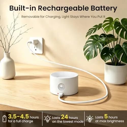 Koopala LED Wall Sconces 94x80x45mm | Rechargeable Cordless Magnetic Wall Light thumbnail 5