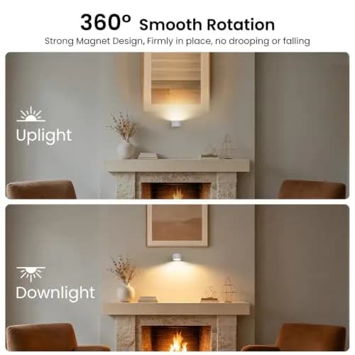 Koopala LED Wall Sconces 94x80x45mm | Rechargeable Cordless Magnetic Wall Light thumbnail 7
