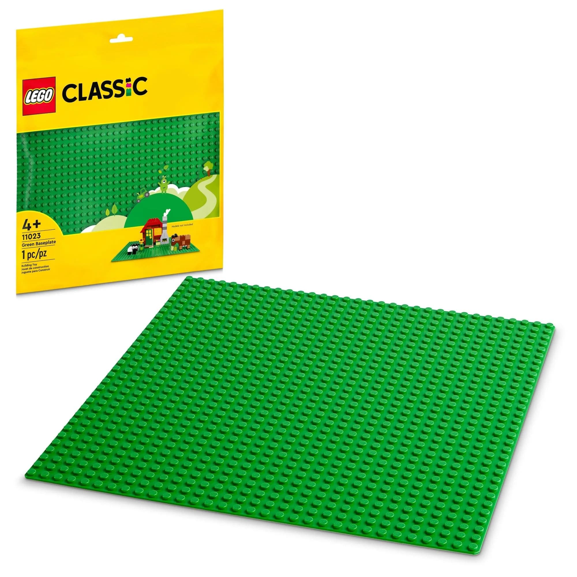 LEGO Classic Green Baseplate 32x32 Studs | ASTM-Tested Educational Toy for Kids 4+