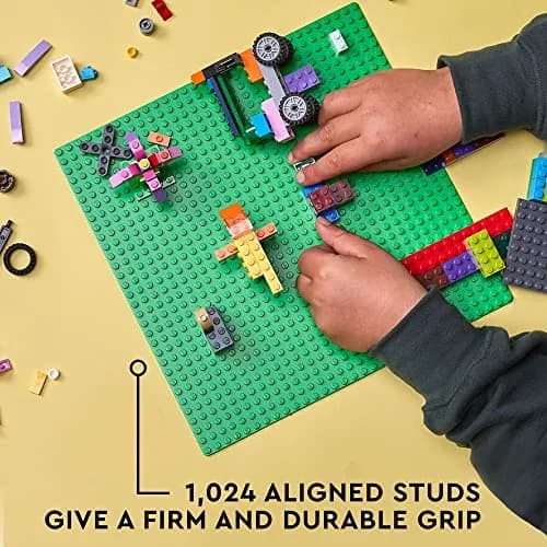 LEGO Classic Green Baseplate 32x32 Studs | ASTM-Tested Educational Toy for Kids 4+ thumbnail 4