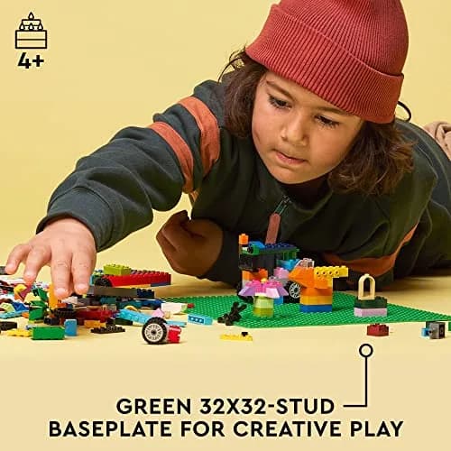LEGO Classic Green Baseplate 32x32 Studs | ASTM-Tested Educational Toy for Kids 4+ thumbnail 2