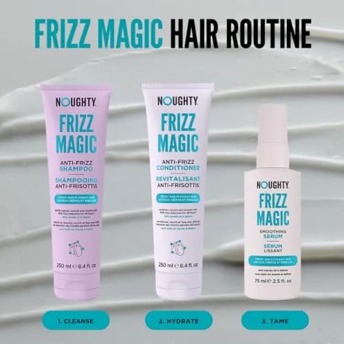 Noughty Frizz Magic Anti-Frizz Shampoo 250ml | Smooth & Shine with Marula Oil thumbnail 5