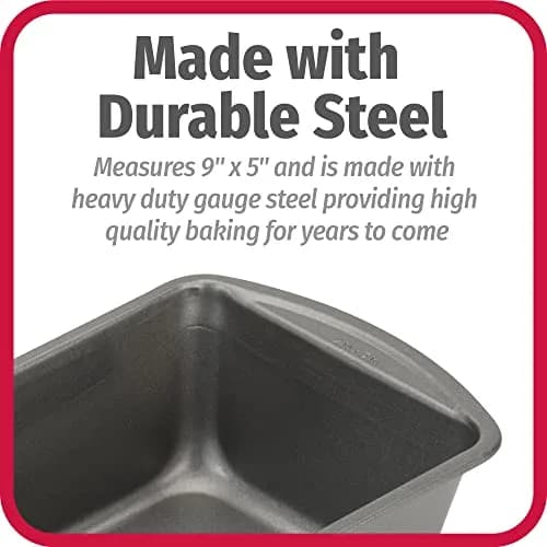 GoodCook Nonstick Loaf Pan 9 x 5-Inch Heavy-Duty Steel Bakeware | Easy-Clean Non-Stick Coating thumbnail 5