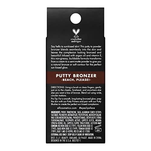 e.l.f. Putty Bronzer 0.35 Oz | Creamy, Highly Pigmented, Long-Lasting, Infused with Argan Oil & Vitamin E thumbnail 4