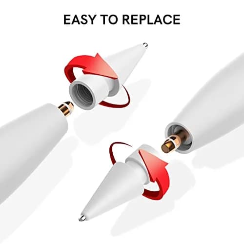 Delidigi Replacement Tips for Apple Pencil Pro/2nd/1st/USB-C | Wear-Resistant Metal Tips for Precise Control (70-120 chars) thumbnail 6