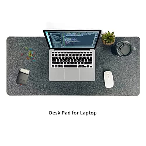 DAWNTREES Non-Slip Felt Desk Mat, 90cm x 40cm (36" x 16") | Protects Desks from Scratches & Spills thumbnail 8
