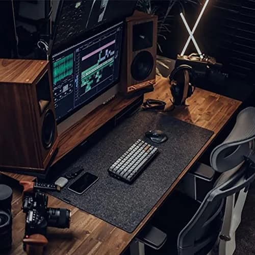 DAWNTREES Non-Slip Felt Desk Mat, 90cm x 40cm (36" x 16") | Protects Desks from Scratches & Spills thumbnail 9