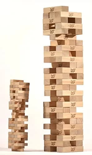 Jenga Giant Sport, Stacking Game with Tournament Chart & Travel Bag | Giant Wooden Blocks for Kids & Adults thumbnail 5