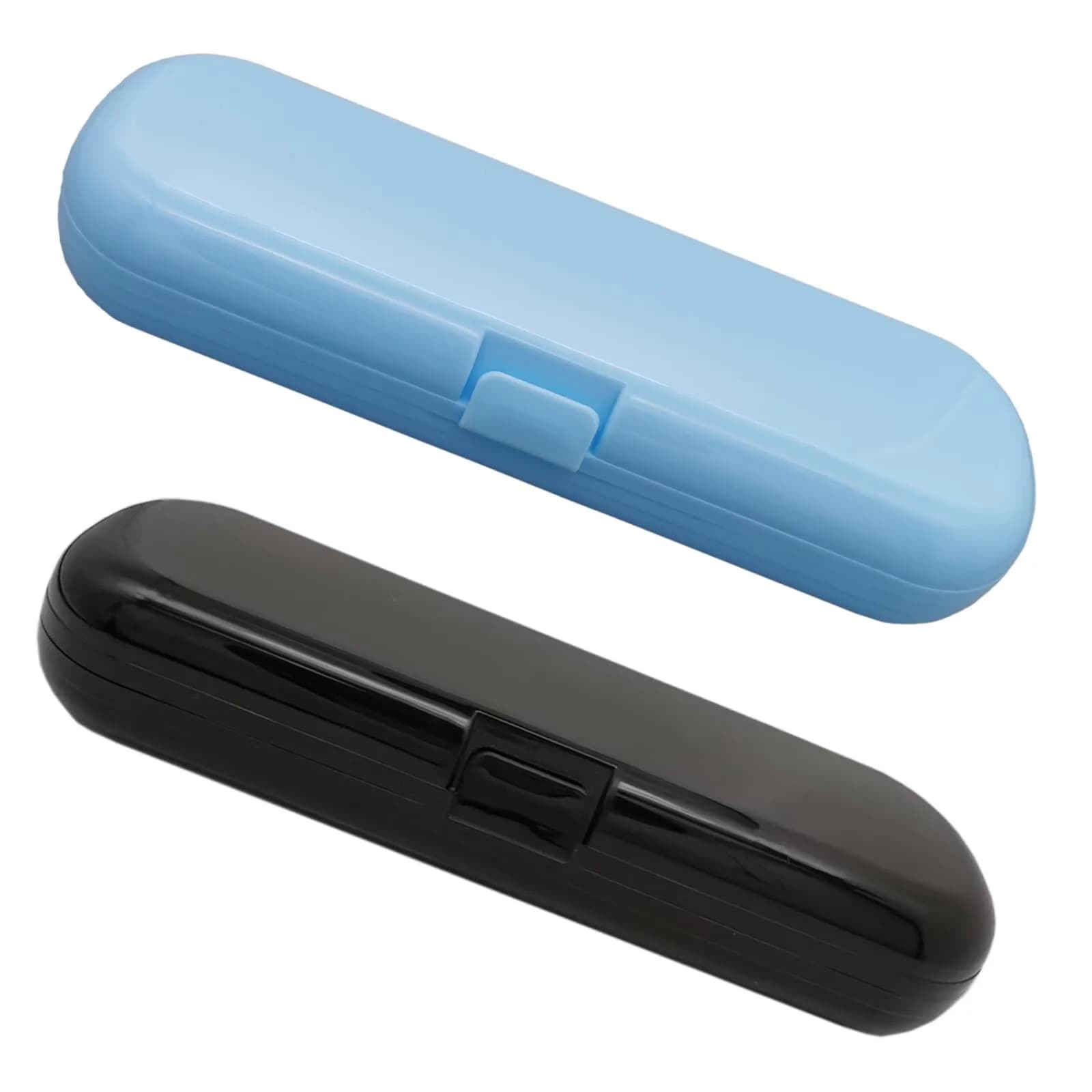 Hovesty Carrier Bag Case for Electric Toothbrushes | Travel & Storage Solution (8.3x2.8 Inch, Pack of 2) — Blue and Black