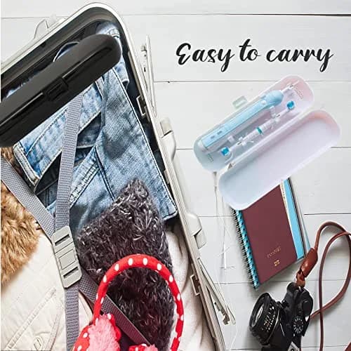 Hovesty 2 Pcs Electric Toothbrush Travel Case | Portable, Waterproof & Durable (8.3 in x 2.8 in) thumbnail 6