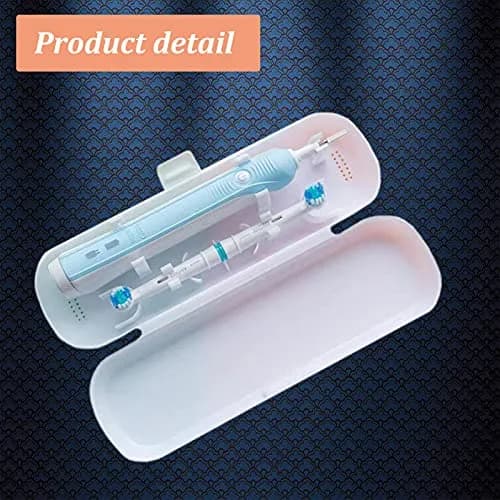 Hovesty 2 Pcs Electric Toothbrush Travel Case | Portable, Waterproof & Durable (8.3 in x 2.8 in) thumbnail 3
