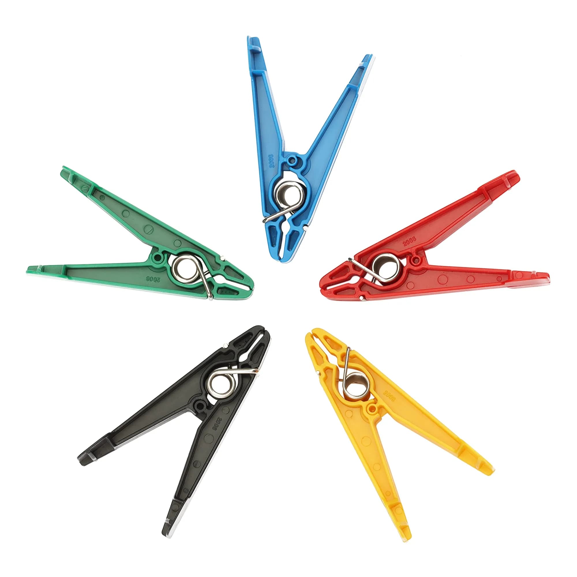 YPCBYNBS Graded Pinch Pin Exerciser Set with 5 Color-Coded Resistances | 1 lb to 8 lbs — blue, red, green, yellow, black