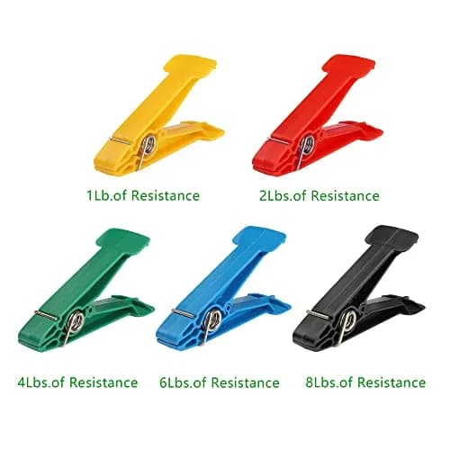 YPCBYNBS Graded Pinch Pin Exerciser Set with 5 Color-Coded Resistances | 1 lb to 8 lbs thumbnail 2