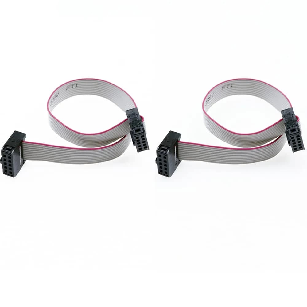 Treedix 2PCS IDC Ribbon Cable 20cm (7.87in) | 10-Pin Female to Female Connector, 2.54mm Pitch - main product image