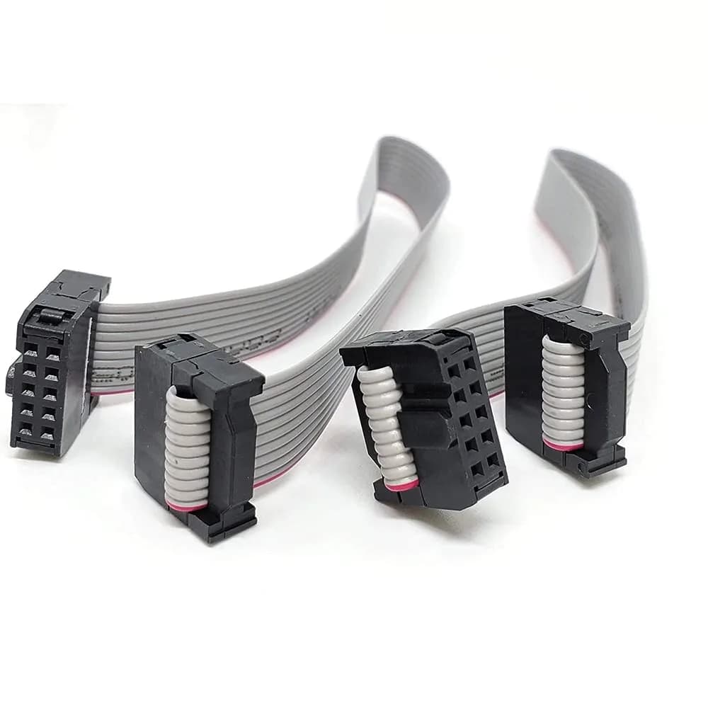Treedix 2PCS IDC Ribbon Cable 20cm (7.87in) | 10-Pin Female to Female Connector, 2.54mm Pitch - view 5