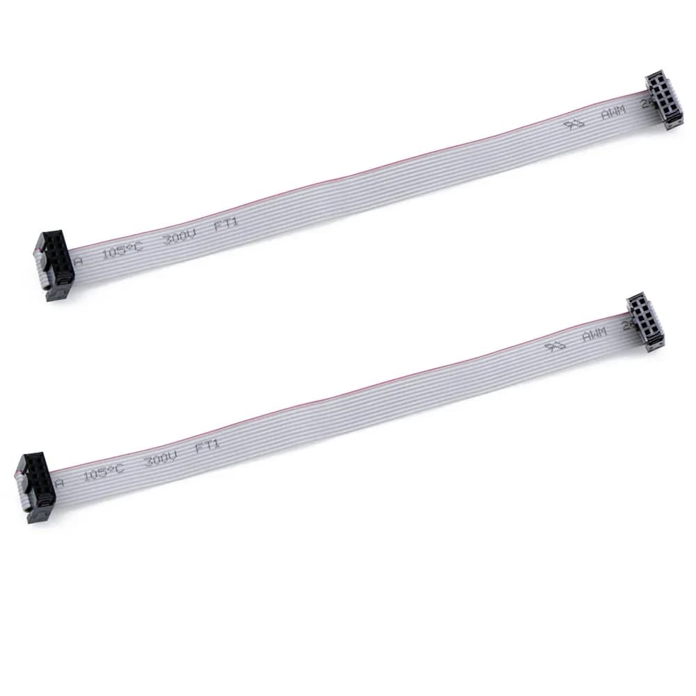 Treedix 2PCS IDC Ribbon Cable 20cm (7.87in) | 10-Pin Female to Female Connector, 2.54mm Pitch - view 2