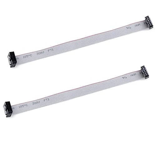 Treedix 2PCS IDC Ribbon Cable 20cm (7.87in) | 10-Pin Female to Female Connector, 2.54mm Pitch thumbnail 2