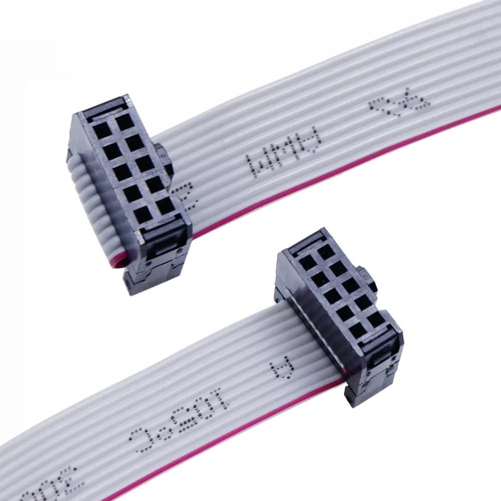 Treedix 2PCS IDC Ribbon Cable 20cm (7.87in) | 10-Pin Female to Female Connector, 2.54mm Pitch - view 3