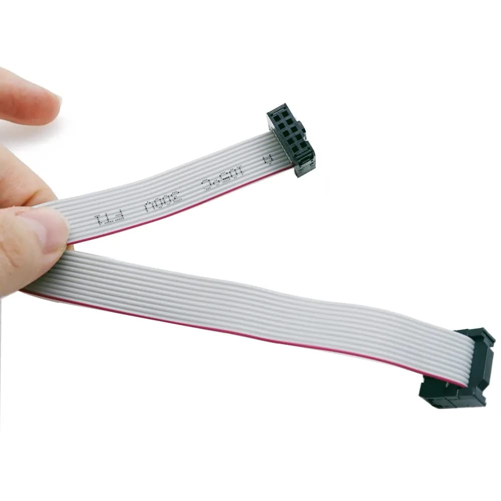 Treedix 2PCS IDC Ribbon Cable 20cm (7.87in) | 10-Pin Female to Female Connector, 2.54mm Pitch - view 4