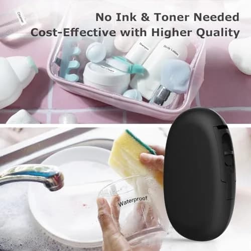 SUPVAN E10 Bluetooth Label Maker Machine with Tape, Black | 220V Compatible Printer thumbnail 7