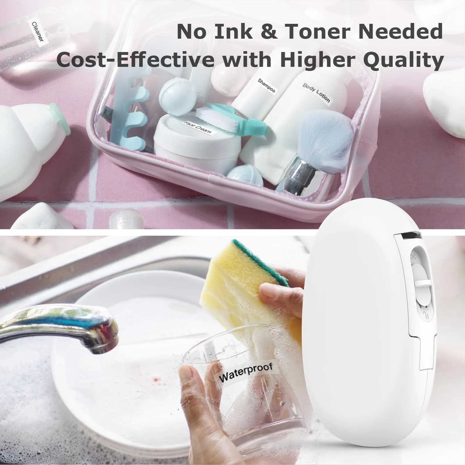SUPVAN E10 Bluetooth Label Maker Machine with Tape, White | Portable Thermal Printer - view 7