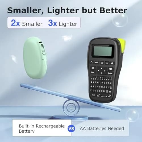 SUPVAN E10 Bluetooth Label Maker Machine with Tape, Green | Inkless Thermal Printer for Home, Office, School thumbnail 2