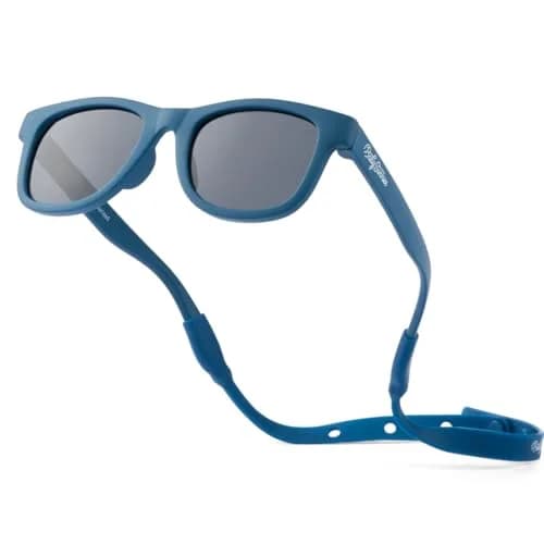 BABY SUNNIES Polarized Baby Sunglasses Navy Blue 0-24 Months | UV400 Polarized, BPA-Free, Unbreakable, Adjustable Strap thumbnail 1