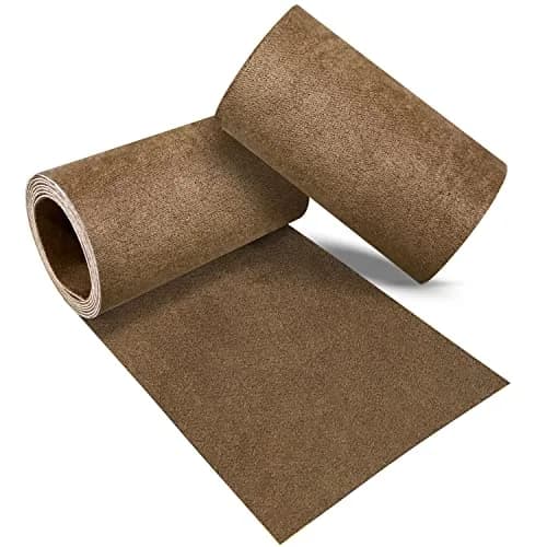 Azobur Velvet Repair Patch, Self-Adhesive Flannel Fabric, Brown | Microfiber Sofa & Car Seat Patch thumbnail 1