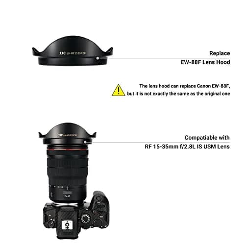 JJC Lens Hood for Canon RF 15-35mm F2.8L IS USM | Replaces Canon EW-88F, Reversible, Lightweight & Durable thumbnail 6