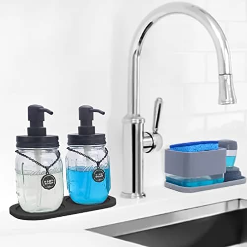 HvOvMvE Black 2 pcs Label Set | Double-Sided Stainless Steel Tags for Dispensers thumbnail 7