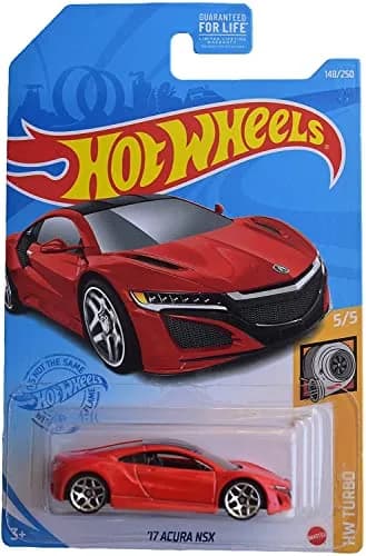 Hot Wheels 1:64 Scale Acura NSX Red Die Cast Car | Compact, Authentic & Portable for Kids thumbnail 1