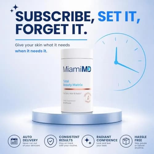 MiamiMD Total Beauty Matrix Collagen Capsules 60 Unflavored | Supports Youthful Skin & Hair thumbnail 7